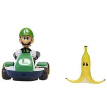 Carrinho de Fricção Super Mario Kart Spin Out - Luigi