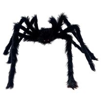 Decoração Halloween Enorme Aranha 2 Metros Peluda Com Pernas Flexíveis Casa Jardim Externa -