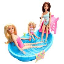 Barbie Conjunto de Bonecas Com Piscina - Mattel