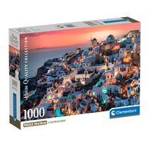 Puzzle 1000 Peças Tons de Santorini - Clementoni 39933 Puzzle 1000 Peças Tons de Santorini  - Clementoni