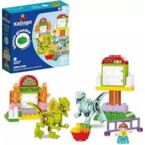 BLOCO DE MONTAR GRANDE DINO PARK - 37 PEÇAS - XALINGO