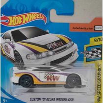 *Embalagem danificada* Hot Wheels Speed Graphics - Custom ? Acura Integra GSR
