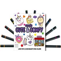Cute & Comfy Coloring Book for Adults - Fofo e Aconchegante - Livro de Colorir Adulto