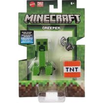 Figura Creeper Minecraft 10cm c/ Acessorios - Mattel  GTP08