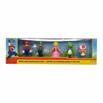 Set Mario, Luigi, Yoshi, Toad E Peach - Super Mario Sunny