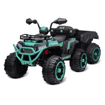 Super Atv Com Bau e Carreta Verde Eletrico 12V Bandeirante