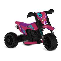 Moto Cross Eletrica 6V Rosa