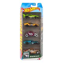 Hot Wheels Pacote 5 Carros HW Retro Racers - Mattel