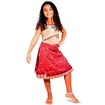 Fantasia Moana 2 Infantil Clássica Com Colar Original Disney