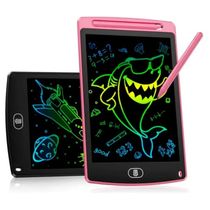 Brinquedo Tablet Lousa Infantil 8,5" Caneta e Bateria Cores