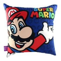 Almofada Fibra Veludo 40x40cm Super Mario e Luigi - Zona Criativa