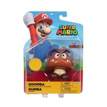 Super Mario - Mini Boneco 4cm - Goomba Com Moeda - Sunny