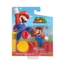 Super Mario - Mini Boneco 6Cm - Mario com Moeda - Sunny