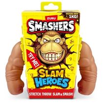 Smashers - Boneco Elastico Slam Heroes Gorila - Marrom - Fun