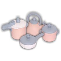 Brincando De Casinha Kit Panelas Baby Gourmet 4 Pcs