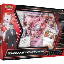 Pokémon TCG Box Team Rocket's Mewtwo ex em Ingles