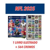 NFL 2025/2026 - Álbum Oficial Completo Com 564 Figurinhas