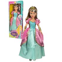 Boneca Gigante Isabelly Princesa Articulada 80cm, Brink Model, Presente Crianças +3 Anos