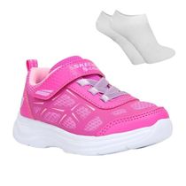 Kit Tênis Skechers Glimmer Kicks Infanfil + Par de Meia
