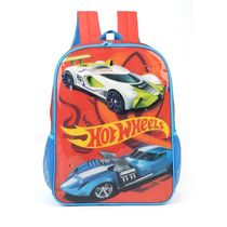 Mochila de Costas Infantil Hot Weels Laranja Luxcel