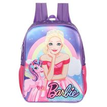 Mochila De Costas Barbie Nas Nuvens Violeta Luxcel