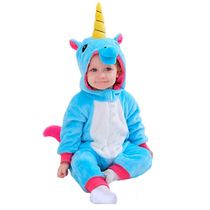 Pijama Unicórnio Infantil Bebê Macacão Kigurumi 1 A 2 Anos