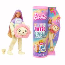 Boneca Barbie Cutie Reveal Leão Camisetas Fofas3+HKR02Mattel