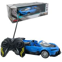 Carrinho Conversível Esportivo Controle Remoto, Pica Pau, A Pilhas 1:18 Acende Faróis