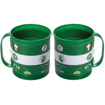 2 Canecas do Palmeiras Infantil Divertida 360ml de Plástico com Alça