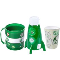 Kit Especial do Palmeiras com Caneca Giratória Garrafinha e Copo p/ Crianças