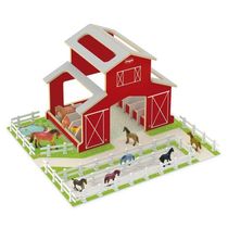 Brinquedo Madeira - Fazendinha - Estábulo - Junges