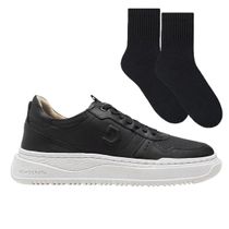 Kit Sapatênis Democrata Denim Block Masculino + Meia