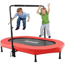 Cama Elastica Infantil com Corrimão Ajustável para até 100 kg, ANCHEER US01ASPA005144BL, Azul