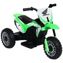 Moto Elétrica Infantil 3 Rodas CRF 450R Honda 6V Verde Bel