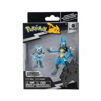 Pack de Evolução Pokémon - Riolu e Lucario - Select - Jazwares