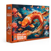 Quebra-Cabeça - A Dança Das Carpas - 1000 Peças - Tosyter