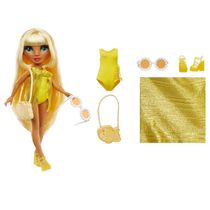 Boneca Articulada - Rainbow High - Swim Style - Fashion Doll - Sunny - Amarela - Mga