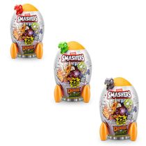 Conjunto De Bonecos - Smashers - Dino Vs Aliens - Modelos Sortidos - Fun