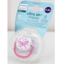 Chupeta ULTRA AIR 0-06M Unitaria Borboleta Philips AVENT SCF081/02