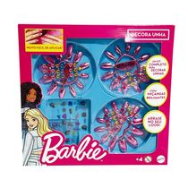 Unhas Decoradas Kit Barbie Completo Com Miçangas E Adesivos