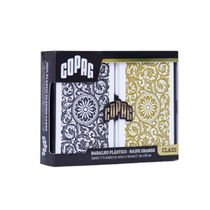 Baralho Class 1546 Elite Preto e Dourado Estojo Duplo Naipe Grande