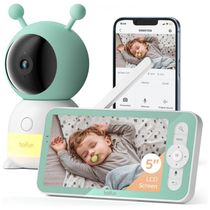 Baba Eletrônica 2K Ultra HD com Detecção de Choro, Visão Noturna e 14 Canções de Ninar, BOIFUN, Verde