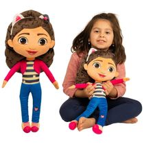 Franco DreamWorks Gabbys Dollhouse Kids Bedding Super Soft Plush Decorative Throw Cuddle Pillow, Produto Oficial Licenciado