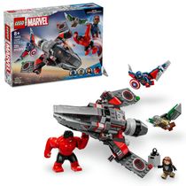 LEGO - Super Heroes Marvel - Batalha do Capitão América vs. Hulk Vermelho - 76292
