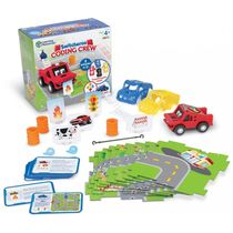 Kit de Aprendizagem STEM 46 Peças Brinque de Codificar e Resolva Problemas, Idade Rec 4 a 6 Anos, LEARNING RESOURCES, Vermelho