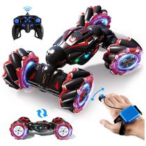 rinho de Controle Remoto com Sensor de Gestos e 360 de Rotação, DEEJOY RC Stunt Car, Preto