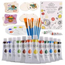 Inburit IB 28ART Kit de Pintura Conjunto Artístico com 28 Peças, Inclui 12 Tintas