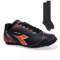 Kit Chuteira Society Diadora Squadra + Par de Meião