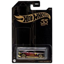 Carrinho de Miniatura Hot Wheels 15 Dodge Challenger SRT 2023 Edição Comemorativa de 55 Anos Cromado Perolizado 1:64