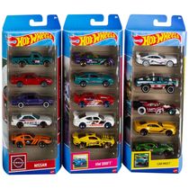 Kit com 15 Carrinhos Hot Wheels, 3 Temas Diferentes, Escala 1:64, para Crianças e Colecionadores